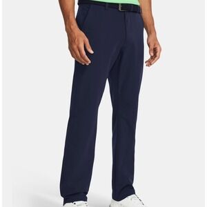 Under Armour Men's Navy Straight Golf Pants UPF 50‎ Size 32 34